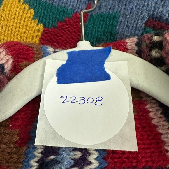 Casual Corner Womens Southwestern Boho Cardigan Size M Shetland Wool Vintage - Picture 7 of 7